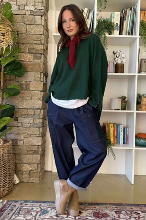 Jonti Knit Neckerchief Burgundy Marl